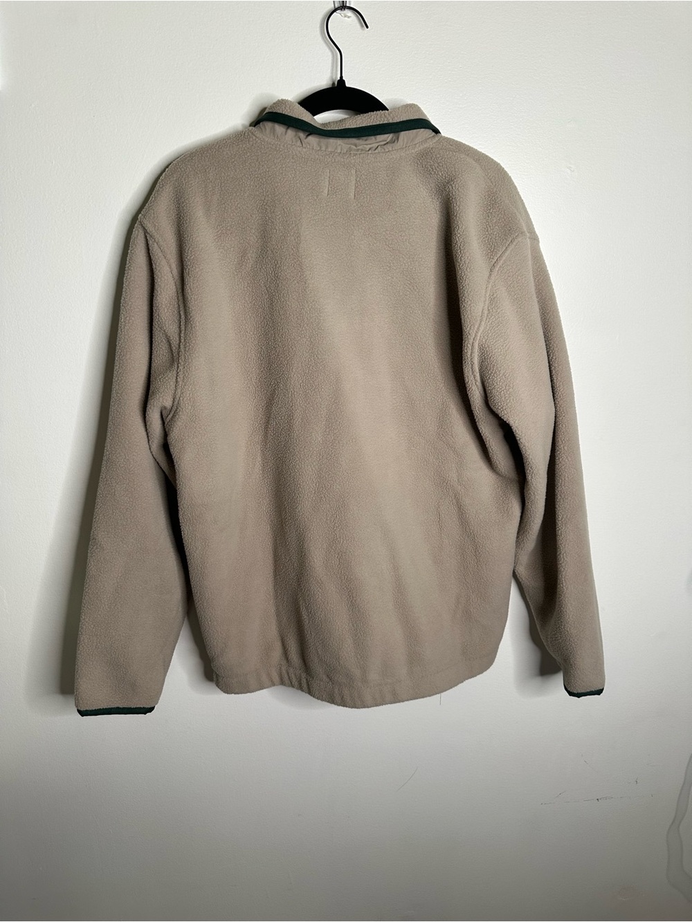 GAP Beige Fleece Jacket with Dark Green Trim - Picture 6 of 7